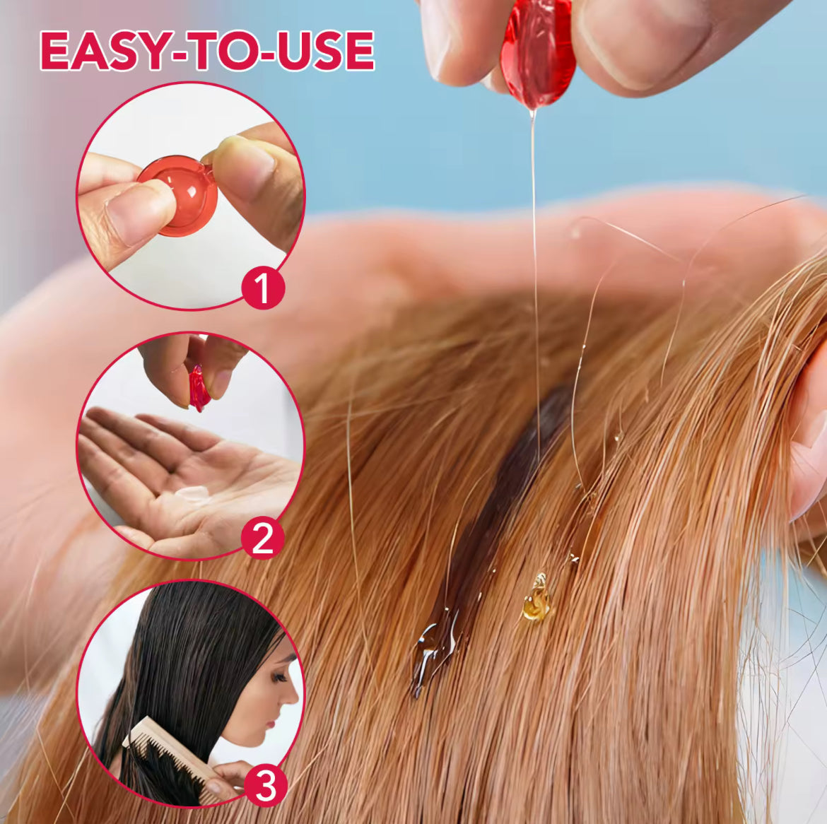 Deep Repair Hair Vitamin Leave-In-Serum Capsules