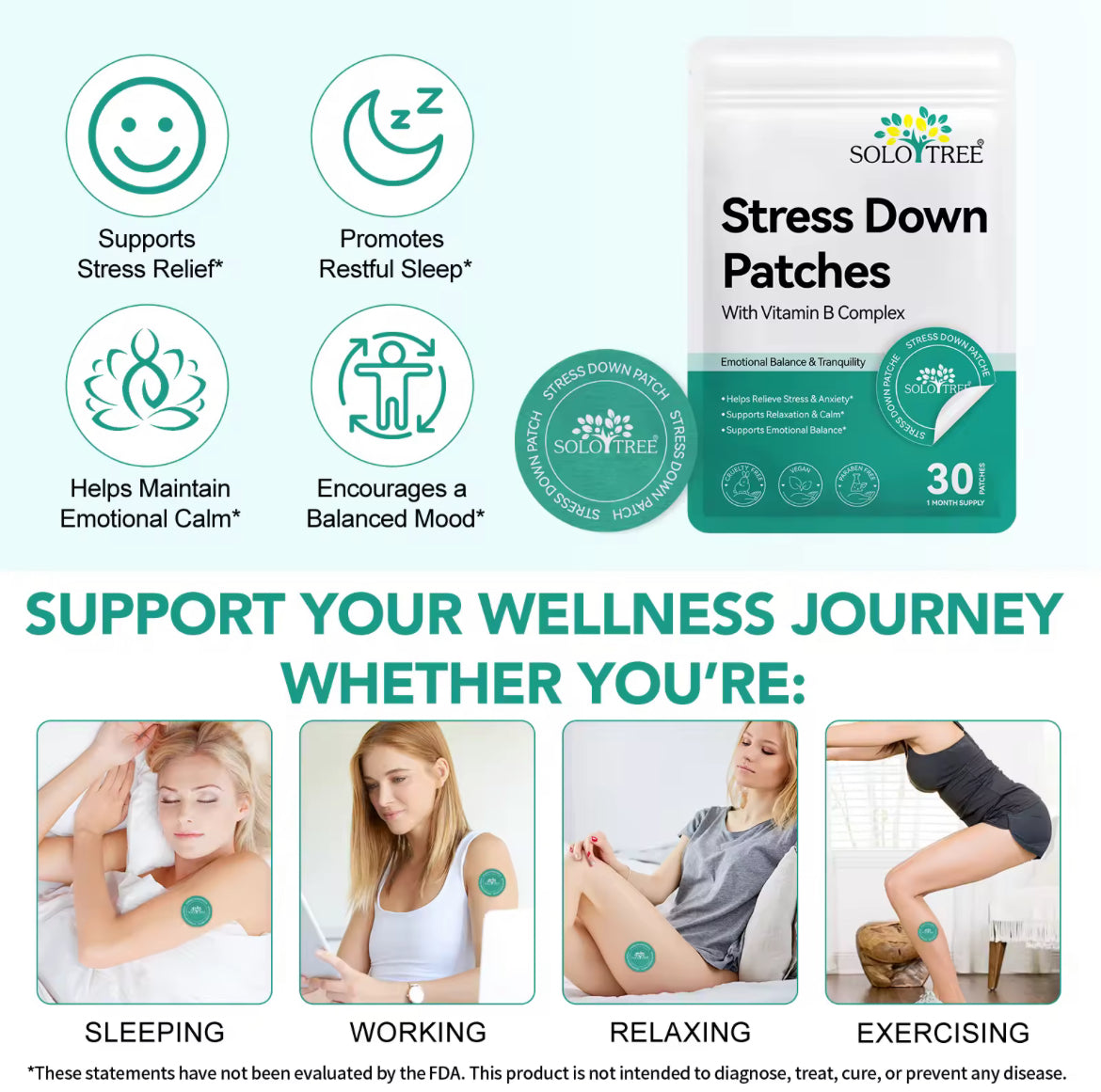 Stress Down Patches