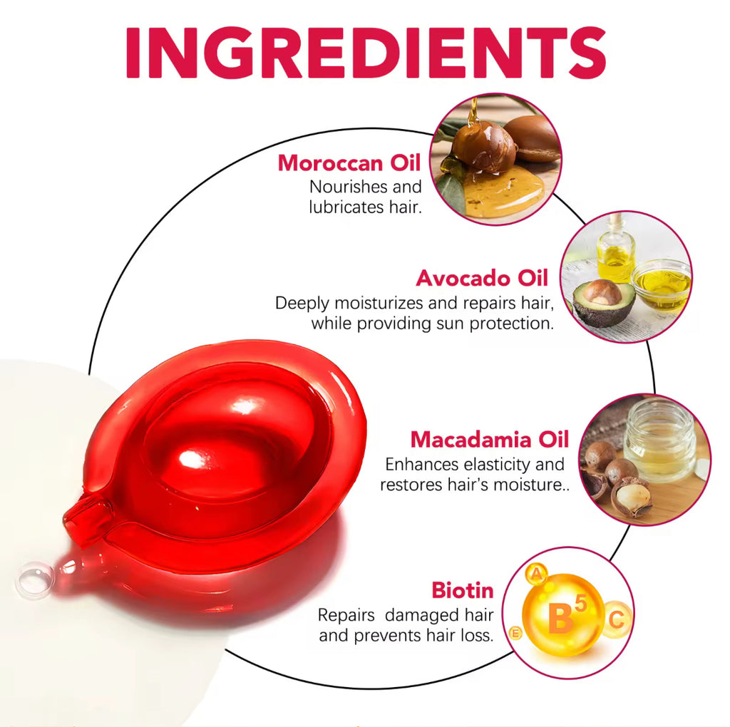 Deep Repair Hair Vitamin Leave-In-Serum Capsules