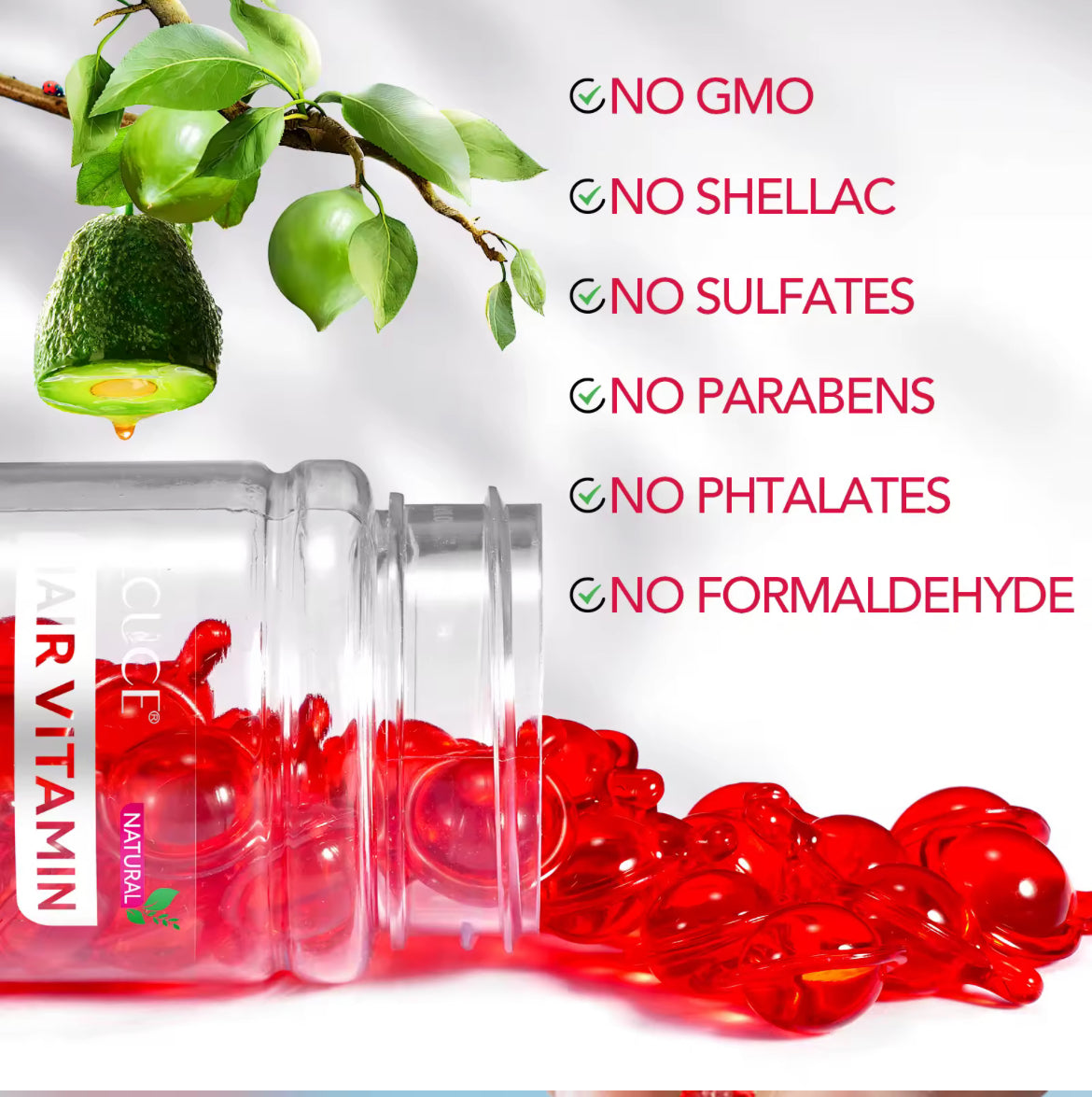 Deep Repair Hair Vitamin Leave-In-Serum Capsules